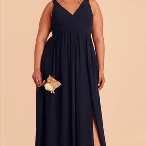 Birdy Grey Laurie Empire Dress Chiffon Navy